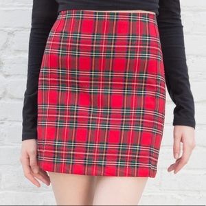 Brandy Melville red cara skirt